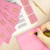 Erilano Pink Bible Tabs for Women - 80 Gold Foil