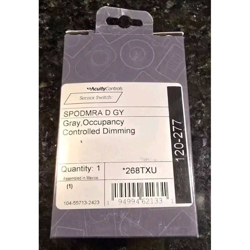 ACUITY CONTROLS SENSOR SWITCH SPODMRA D Gray Occupancy Controlled Dimming