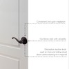 Design House 779207 Scroll Dummy Door Lever Matte Black
