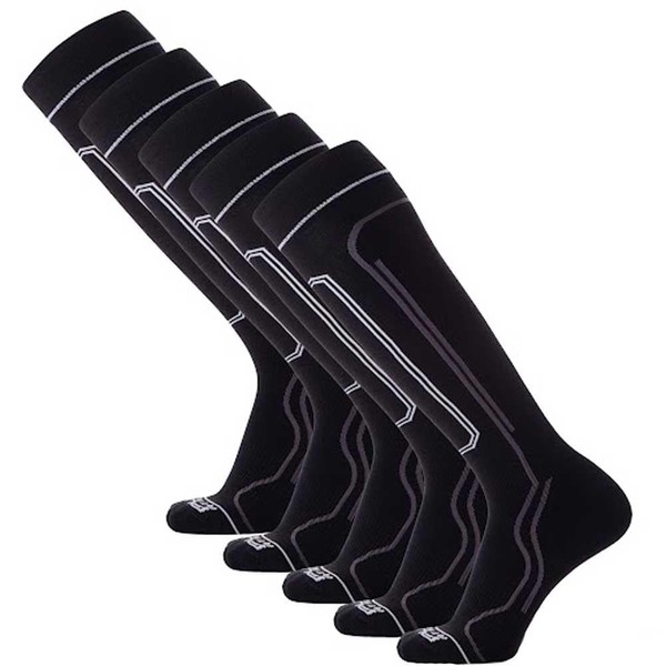 Pure Athlete Ultra-Thin Lightweight Ski Socks - Snowboarding Skiing Sock,