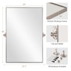 bolrok Pivot Mirror for Bathroom 24"×36" Brushed Nickel Titling Vanity