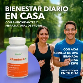 Vitamina C De 120 Cpsulas Con Aa, Fresa, Semilla De Uva, Sabor Sin sabor                                                                              