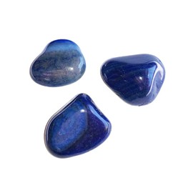 Pachamama Essentials Blue Agate Tumbled - Healing Stone - Crystal Healing 20-25mm (1)