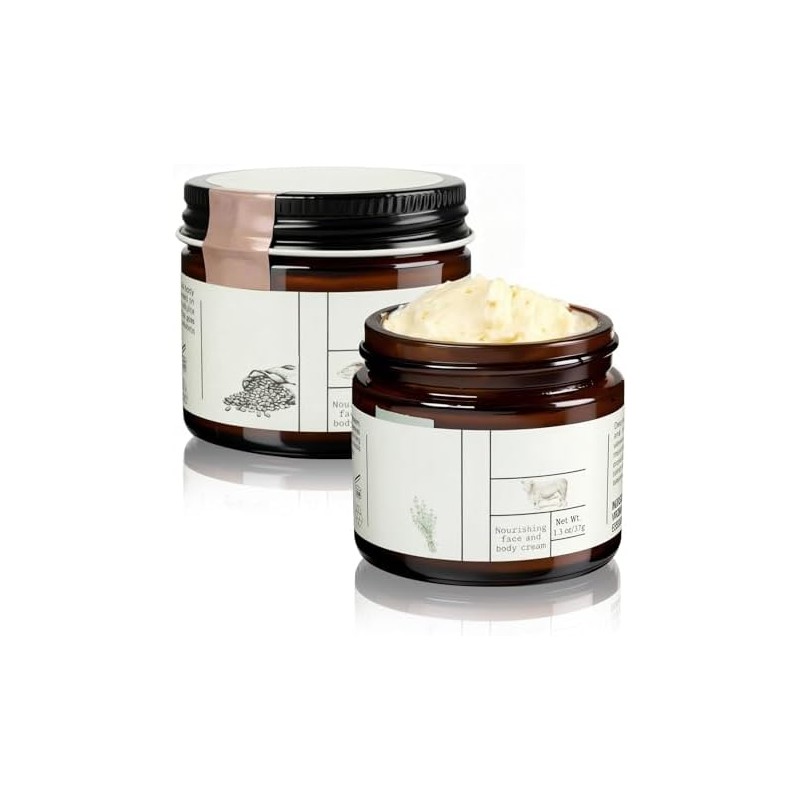 2PCS Cebo de Res para La Cara, Crema de Calendula
