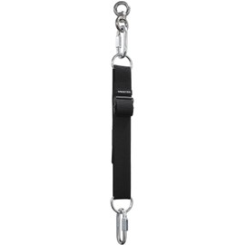 Meister Mounting Extension Strap w/Swivel & Carabiners for Hanging Heavy Bags - 8" - 38" - Black