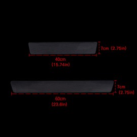 GZRUICA Door Sill Plate Protectors for Car - Universal Door Entry Guards Sill Scuff Cover Panel Step Protector, Welcome Pedal Protector Cover, Carbon Fiber, 4pcs/Set