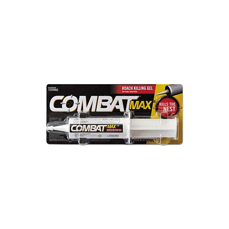 Combat Max Roach Killing Gel, Kills the Nest, 1 Syringe,