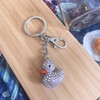 Rubber Ducky Keychain Bling Bag Charm Happy Rubber Duck Rhinestone