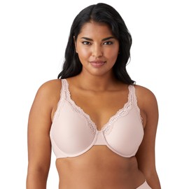 Wacoal Women's Softly Styled Full Figure Underwire Bra, Rose Dust, 34DDD