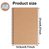 Eidoct 5 Pack Spiral Lined Notepad A5, 120 Pages 60