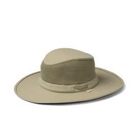 Tilley Mens Womens LTM8 Water Repellant Sun Protection Guaranteed for Life Airflo Mesh Hat Khaki