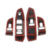 Carbon Fiber Window Lift Switch Panel Cover Trims for Jeep