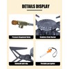 CAFELITE Backpacking Stove, 15000 BTU Windproof Camp Burner, 39.4" Hose