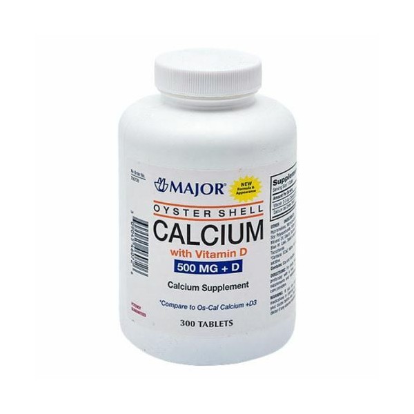 Oyster Shell Calcium with Vitamin D 300 Tabs 500mg