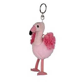 Ravensden Flamingo Keyring Plush Animal Animals Flamingos Bird Bird