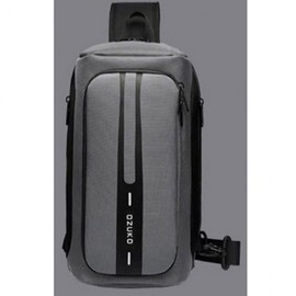 Men's body bag trend cross bag travel accessory bag Gray