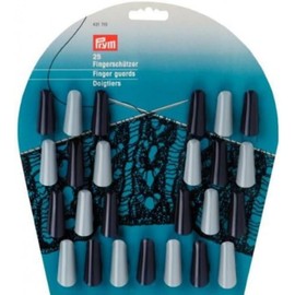 Prym 431710 Finger Guards Plastic Purple Assorted Colours Pack of 25