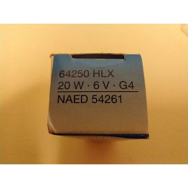 Wotan Osram Halogen Display/Optic Lamp  64250HLX 20W 6V G4 54261 7/25/24 W