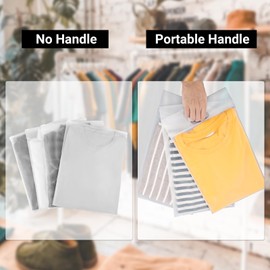 Svaldo Bolsa de envío para playera, 10 x 13 pulgadas, paquete de 50, bolsas de embalaje de plástico resellables con cierre hermético para pequeñas empresas, bolsas de correo duraderas de 3 mm de