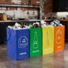 4 PCS Recycle Bin,Separate Recycling Bin,Reusable Waterproof Waste Baskets for