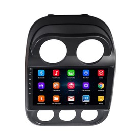 Android 12 Car Stereo fit for CompassPatriot2009 2010 2011 2012 2013 2014 2015 2016,Slakerbe 10 Inch Touchscreen Car Audio Stereo Wireless CarPlay & Android Auto with Mirrorlink Bluetooth GPS WiFi FM