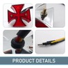 Arwrilt Motorcycle LED Tail Light, Cross Style Motorcycle LED Rear