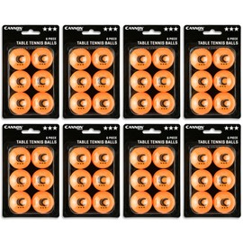 Cannon Sports Cannon Sports 3-Star Table Tennis Balls - Competition & Casual, Professional Ping Pong Balls for Indoor & Outdoor Ping Pong Tables, Beer Pong Balls for Table Games - Ping Pong Balls Bulk - Orange, 48