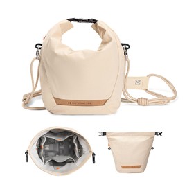 K&F Concept Camera Bag Shoulder Bag, white (off-white), Modern