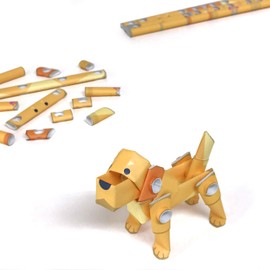 Piperoid Animals Dog Series Golden Retriever - Fun for Elementary School and Adults Paper Craft Kit - For Boys and Girls Who Love Origami