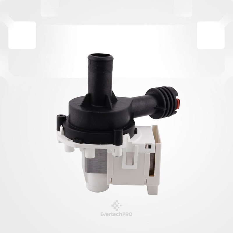 EVERTECHPRO Dishwasher Drain Pump Replacement, Plastic, Above Ground, 120 Volts,