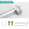16.5-Inch Shower Riser Rail Kit Adjustable Shower Slide Bar with