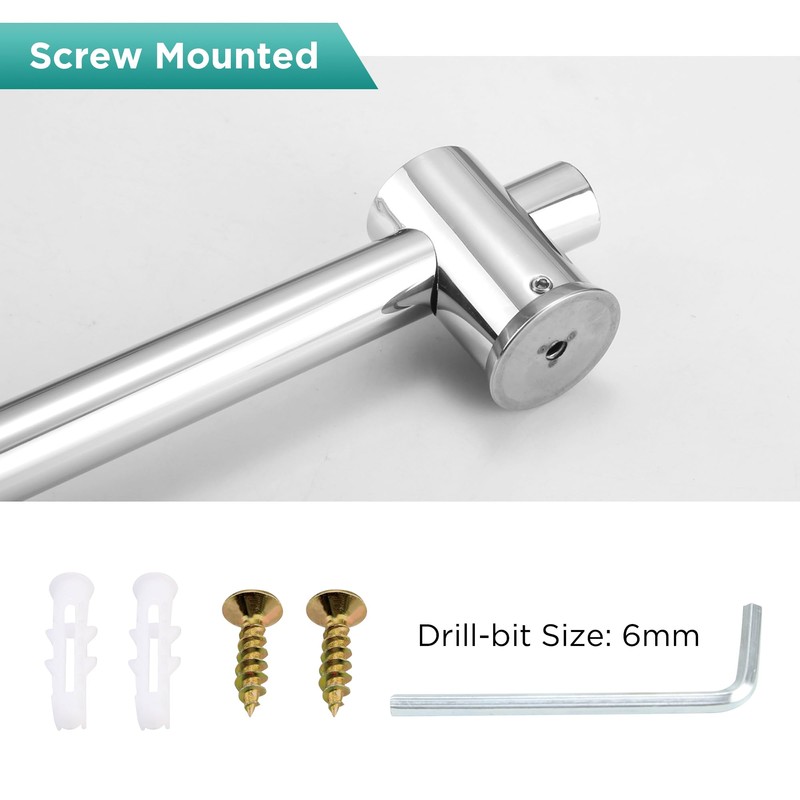 16.5-Inch Shower Riser Rail Kit Adjustable Shower Slide Bar with