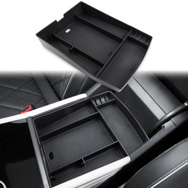 MARCHFA Center Console Organizer Tray Compatible for 2024 2025 Volkswagen VW Atlas Cross Sport Accessories for Atlas Cross Sport 2024 Middle Console Armrest Storage Box Tray Insert