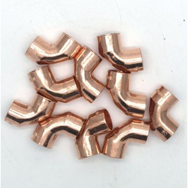 10mm End Feed Copper 90° Elbow 1 x Pack of 10