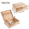Unfinished Wood Box with Hinged Lid 1 Pack - 10.6"