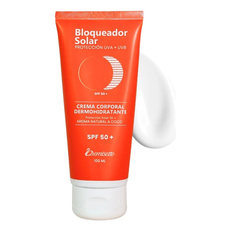 Bloqueador solar corporal FPS50 nutre la piel Chemisette