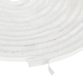 uxcell Self Adhesive Brush Seal Weather Stripping 5/16" x 1/4" x 49ft, Door Brush Strip for Sliding Sash Door Window Wardrobe Seal, White