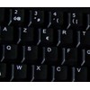 French Belgian Non-Transparent Keyboard Stickers ON Black Background for Laptop,