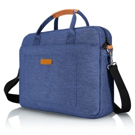 DOB SECHS 15-15.6 Inches Laptop Bag Shockproof Briefcase Shoulder Messenger Bag, Universal Nylon Business Laptop Sleeve Case, Laptop Carrying Handbag for Women and Men, Blue