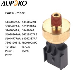 Aupoko Engine Oil Pressure Sensor Switch 5149062AA, Engine Oil Pressure Sensor Sender Switch Compatible with Dodge Jeep Chrysler Ram, Replaces 56028807AA 56028807AB 5149064AA Oil Sending Unit