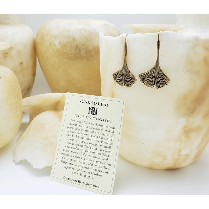 Ginkgo Leaf Earrings - Museum Reproductions - Made in the