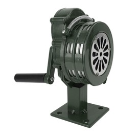 Tornado Siren, Compact Portable 110dB Hand Crank Siren Sound for Schools for Industrial Places (Green)