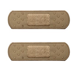 Cute Bandage Appliques Patches, Band Aid Funny Fabric Embroidered Applique Patches, Tactical Armband Emblem Badges Hook and Loop Fastener Backing Sewing Repair Patches for Jackets, Jeans, Clothes