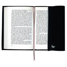 moses. libri_x Book Cover with Ribbon Marker, Cotton Book Cover for Book, Escape through a Book, Size L