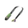 PHOENIX CONTACT SAC-8P-M 8MS/1.5-PUR Sensor/Actuator Cable, M8 Plug Straight, 8