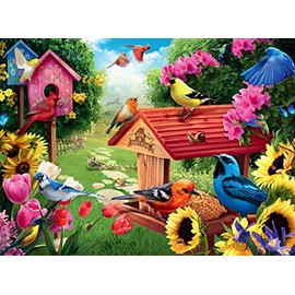 Buffalo Games - Garden Birdhouse - Rompecabezas de 1000 Piezas                                                                                        