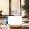 500ml Premium Essential Oil Diffuser,Quiet 4-in-1 Ultrasonic Aromatherapy Humidifier,7 Color