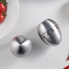 Mechanical Kitchen Timer, Cute Egg Shaped Timer, Stainless Steel Cooking