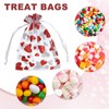 uxcell 100 Pcs Valentine Treat Bags, 4.7" x 3.5" Heart
