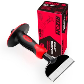 Rizom 8-Inch Rock Chisel, Ston Chisel with Hand Protection, Heavy Duty Masonry Chisel for Carving Scaling Breaking Hounding